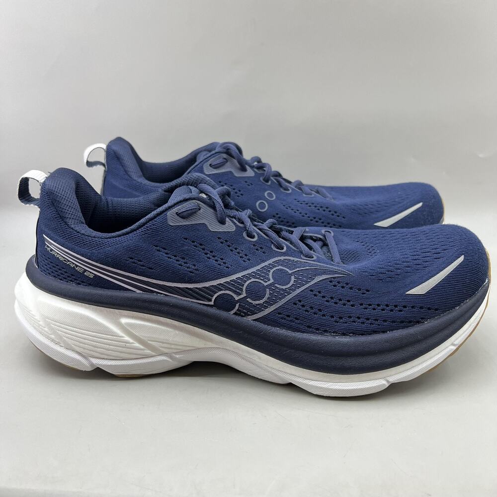 Saucony Hurricane 25 Running Shoes Men Size 11.5 Blue Comfort Cushion Sneakers